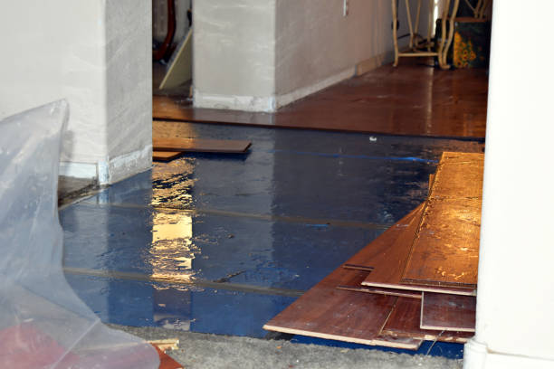 Professional Flood Cleanup technician working in Netcong, NJ